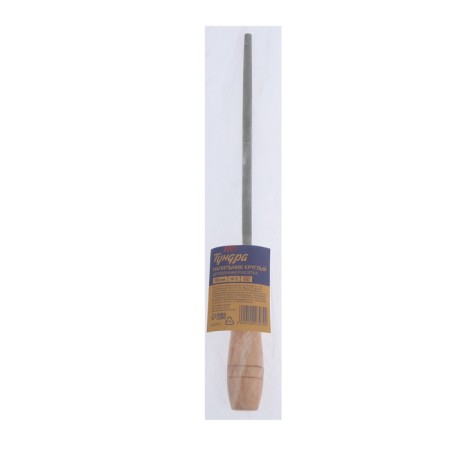 Tundra file, round, steel U10, wooden handle, No. 2, 150 mm-3