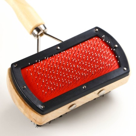 Bilateral Brush-Brush with a wooden handle, 10 x 17 cm-3