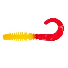 Твистер Helios Din 3 Yellow RT, 7.9 см, 6 шт. (HS-33-038)