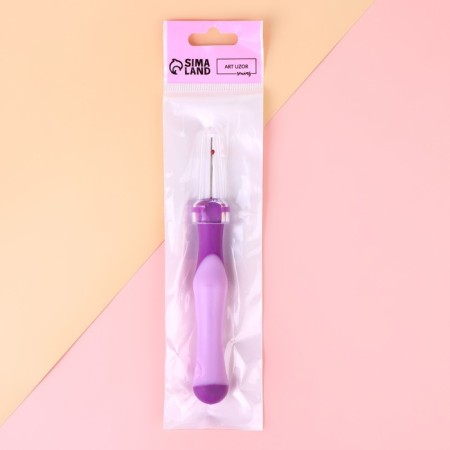 A tapacker with a rubberized handle, 13 cm, purple color-3