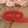 Capricon lace, 15 mm × 10 ± 1 m, red color