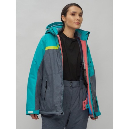 Ski suit female, size 58, green color-9