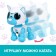Robot Dog "Smart friend", interactive: with sound recording, light, sound, sensory, musical, on batteries, blue