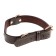 A collar with a gilded sign and fittings, 55 x 2.5 cm, brown