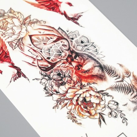 Tattoo on the body "Deer" 10x15 cm-2