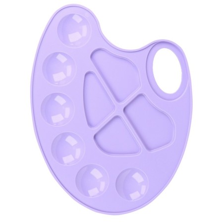 Oval palette, 10 cells, Provence Calligrata, pastel colors, mix-2