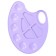 Oval palette, 10 cells, Provence Calligrata, pastel colors, mix