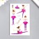 Tattoo on the body color "Little ballerina" mix 7.5x12 cm