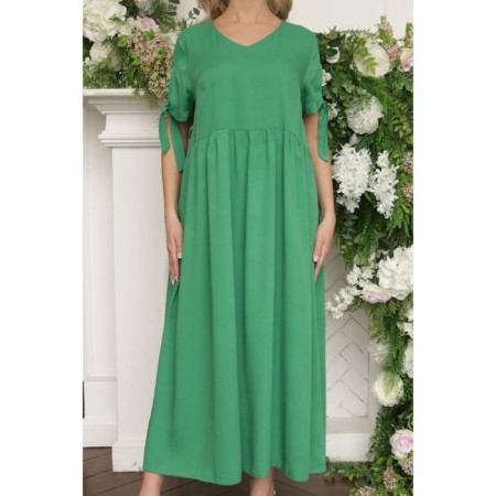 Women's dress, size 48, green color-11
