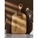Board CHILDRENT ADELICA "NOT things", 36 × 18 × 2.5 cm, a whole array of cedar, Milk color