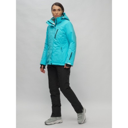 Ski suit female, size 42, blue color-12