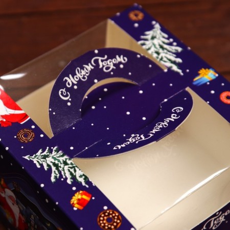 Bearbox under the Bento-Port with the New Year's Eve window, 14 x 14 x 8 cm-2