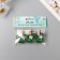 Decor for creativity wood "Procher. Cactus with flower" sequin set 3 pcs 1.5x4.8 cm