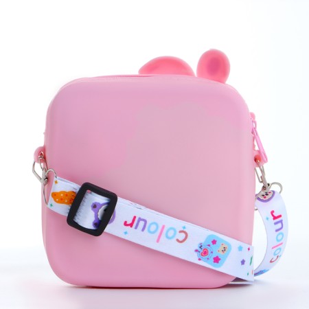 Bag's bag with a zipper "chosen", pink color-1