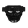 Mask glasses for motor vehicles, collapsible, transparent visor, black color