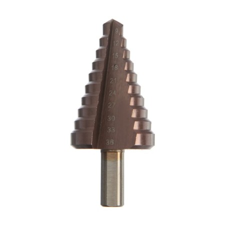 Drill step tundra, HSS -CO, trihedral shank, 9 - 36 mm-2