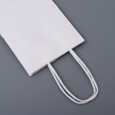 White package without print, round handle, 15 x 12 x 6 cm, 120 g-1