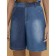 Female shorts, size m, dark blue color