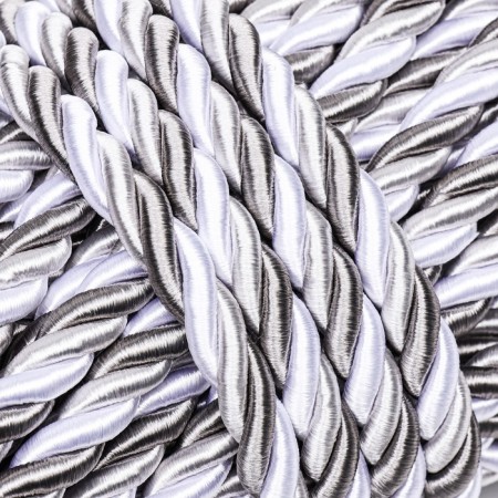 Cord for decor and finish, twisted, decorative, multi -colored, without braid, 12 mm x 25 m-1