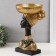 Souvenir Polystone stand "African with a gold plate on the head" 30x17x17 cm