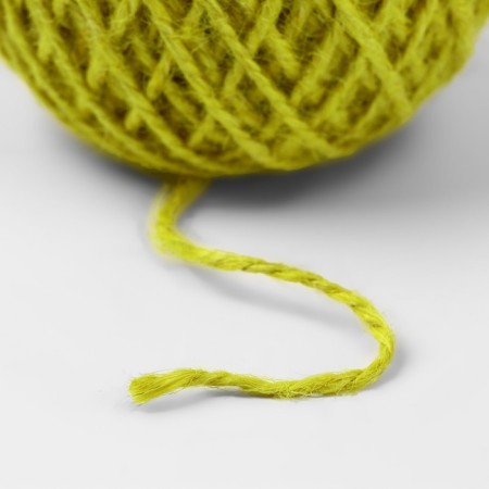 Shpagat for weaving, jute, d = 3 mm, 50 m, color yellow mix-2