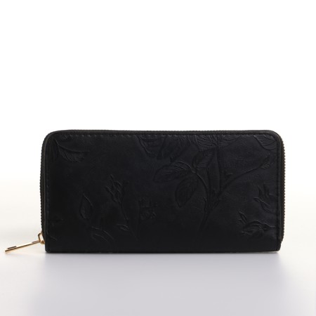Women's wallet with lightning, black color-1