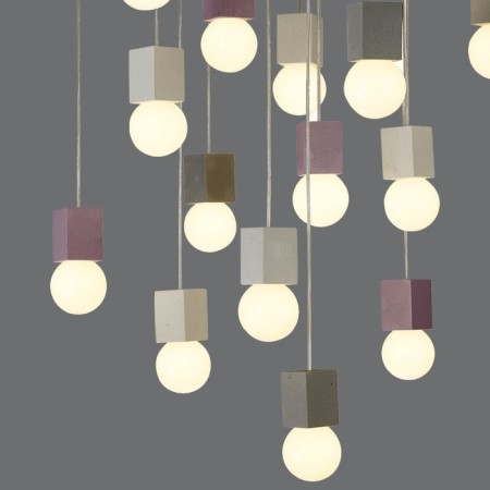Suspended chandelier Mantra Galaxia, E27, 15x20W, 210 mm, white color-2