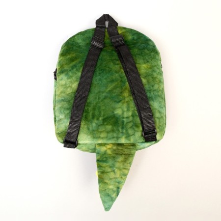 Baby plush backpack for the boy "Dinosaur", green color, 26x10x24 cm-6