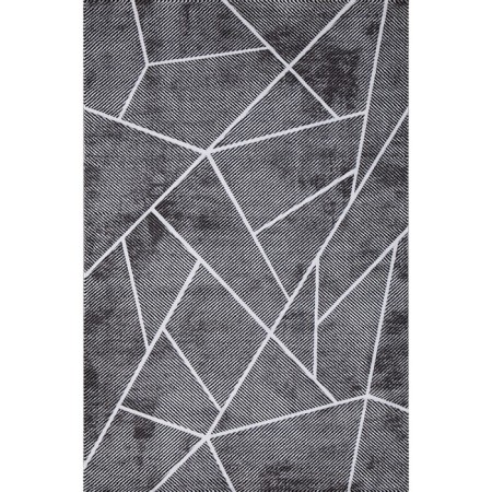 Rectangular carpet Karmen Hali Panama, size 195x290 cm, color Grey/Grey