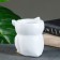 Figure Kashpo "Council" 0.35l, white with gold, 10x11x10cm