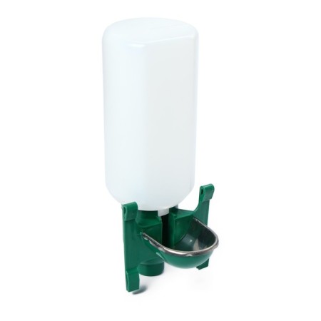 Pinocchio bowl for poultry, hinged, 2 l, metal, plastic, mix