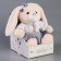 Soft toy "Little Friend", bunny in a lilac dress