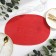 Serving shade "Oval", central red, 45*30 cm