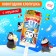Crys on the stick "Winter Boom" Penguin