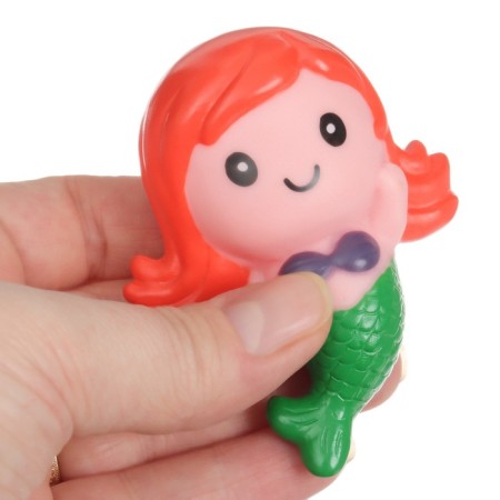 Rubber toy for the bathtub "Mermaid", crush me-1