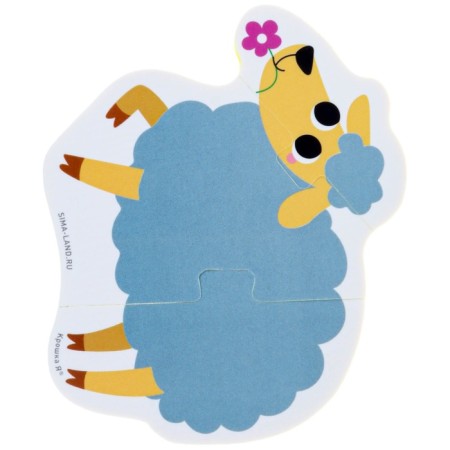 Soft puzzle for kids "Farm animals", 5 puzzles, crumb I-12