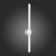 Wall lamp ST LUCE. ST607.542.08. 1x8 W, LED, 4000K, 770 LM, 60x3 cm, white color
