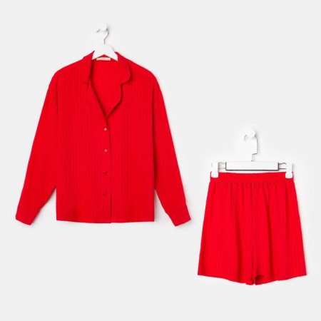 Pajamas (shorts, jacket) KAFTAN, red, size 40-42-5