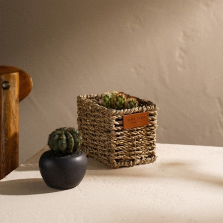 Sima Home straw's manual weaving, 12x8x8.5 cm, rectangular-5