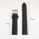 Watch strap, male, 18 mm, harness 75 mm, larynx 115 mm, genuine leather, black