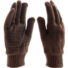 Workers, m/b gloves, with PVC coating, half -wool, Sibrtekh