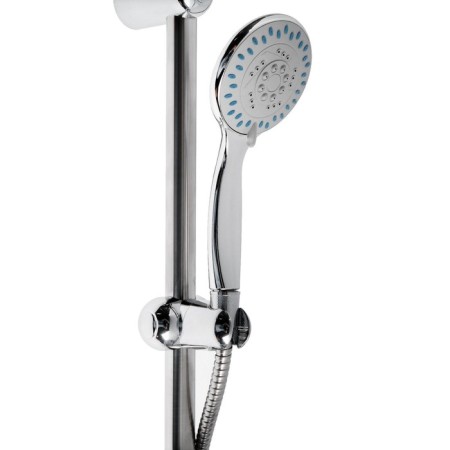 Shower Set Zein Zn0105, hose 150 cm, a stand with a soap dish, a watering can 5 modes, satin-1