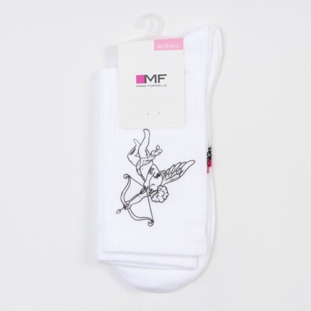 Women's socks, white color, size 25-27-2