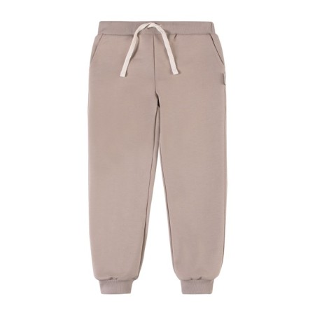 Pants for boys, height 128 cm, cappuccino color-1