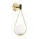 Bra Flari, 1x40W E14, black color, gold, IP20