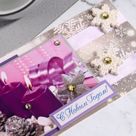 Handmade envelope "Happy New Year! - 1"-2