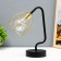 Night "Loft" LED from batteries 3haa black-gold 25x20x10 cm Risalux
