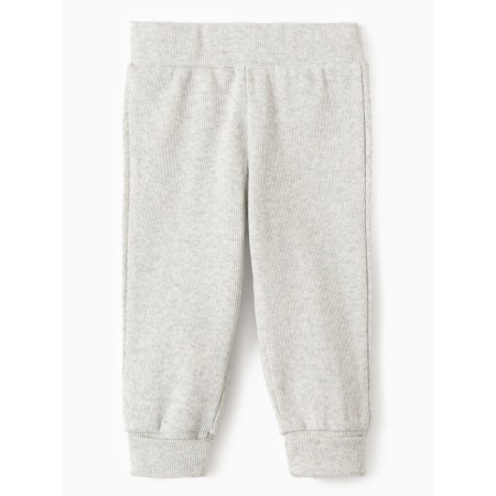 Children's pants Minaku, color gray melange, height 62-68 cm-3