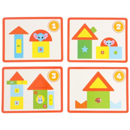 Children's developing game "Little Builder / Transport", EVA + cards, types of mix, crumb I-8