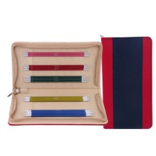 A set of aluminum sock knitting needles Zing Knitpro, 15 cm, 47401